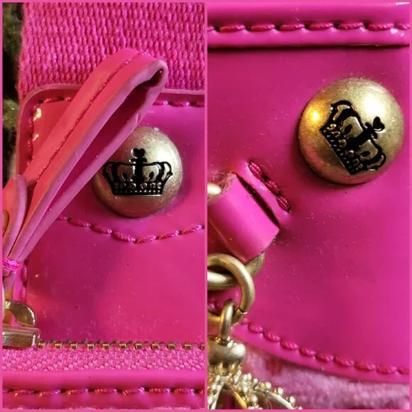 Juicy Couture Pink Crossbody Bag + Keychain Wallet - Picture 8 of 16